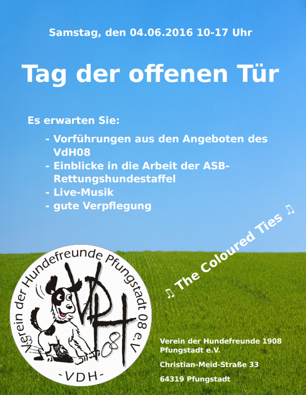 Flyer Tag der offenen Tür